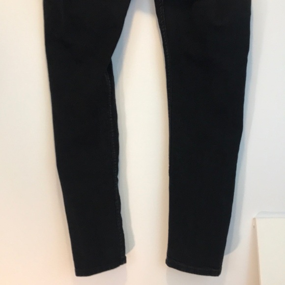 H&M Skinny Ankle Regular Waist Black Jeans S 34 - Picture 6 of 8